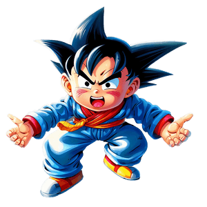 Kid Goku Flying Nimbus PNG 04292024 PNG image with transparent background