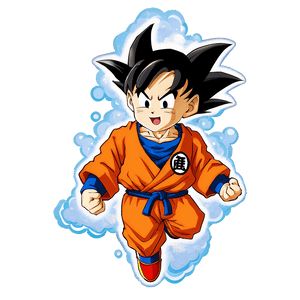 Kid Goku Flying Nimbus PNG cqs89 PNG image with transparent background