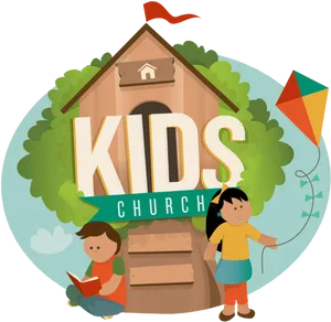 Kids Church Clipart PNG Image