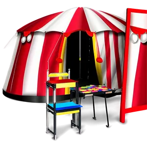 Kids Circus Party Tent Png Ytj60 PNG Image