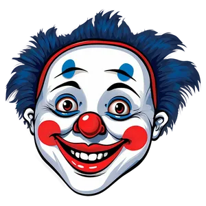 Kids Clown Face Illustration Png Pbm PNG Image