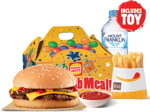 Cheeseburger Kids Pack - Hungry Jacks Happy Meal, HD Png Download PNG