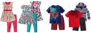 Kids Spring Clothing Collection PNG Image