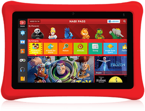 Kids Tablet Red Frame PNG image with transparent background