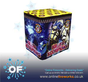 Killer Scorpions Firework Product PNG image with transparent background