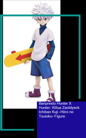 Killua Zaoldyeck Skateboard Figure PNG image with transparent background