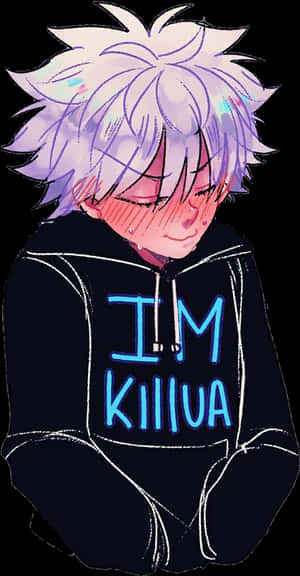 Killua Zoldyck Anime Artwork PNG image with transparent background