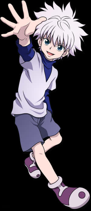 Killua_ Zoldyck_ Anime_ Character PNG image with transparent background