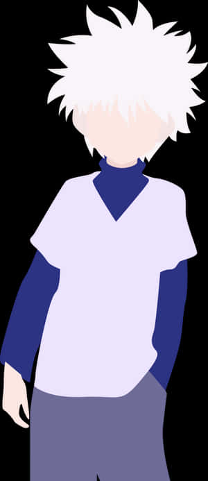 Killua Zoldyck Vector Art PNG image with transparent background