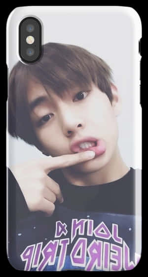 Kim Taehyung Selca - Black Hair Taehyung Selfie, HD Png Download PNG image with transparent background