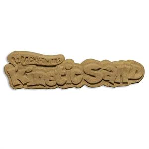 Kinetic Sand Logoon Black Background PNG Image