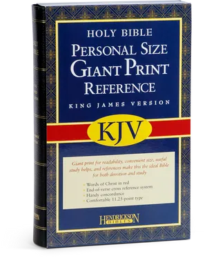 King James Version Giant Print Bible PNG Image