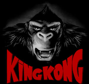 King Kong Angry Portrait PNG image with transparent background