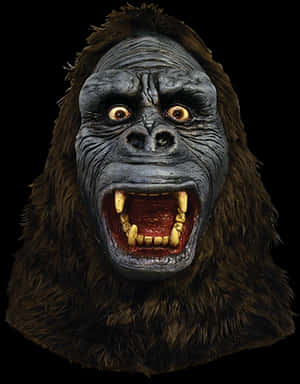 King Kong Fierce Expression PNG image with transparent background
