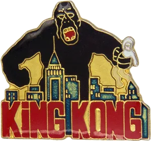 King Kong Pin Design PNG Image