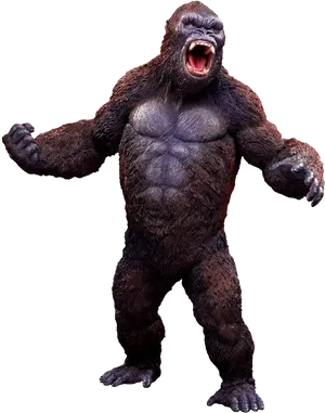 King Kong Roaringin Darkness PNG Image