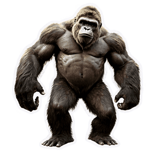 King Kong Silhouette PNG rhf28 PNG image with transparent background