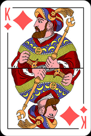 King_of_ Diamonds_ Playing_ Card PNG image with transparent background