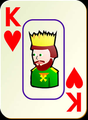 King_of_ Hearts_ Playing_ Card PNG image with transparent background