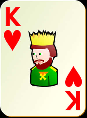 King_of_ Hearts_ Playing_ Card PNG with transparent background