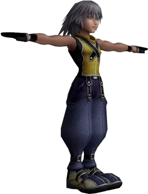 Kingdom Hearts Character Pose PNG Image