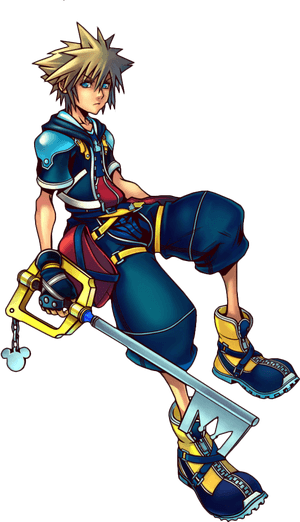 Kingdom Hearts Sora Falling Png - Kingdom Hearts Sora Profile, Transparent Png PNG image with transparent background