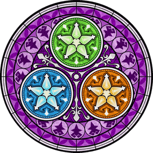 Kingdom Hearts Wiki - Kingdom Hearts Glass Art, HD Png Download PNG image with transparent background