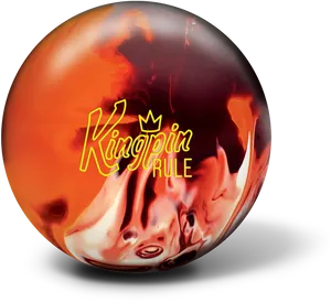 Kingpin Rule Bowling Ball PNG Image