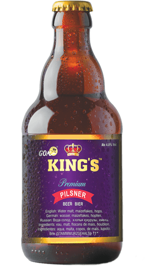 Kings Premium Pilsner Beer Bottle PNG