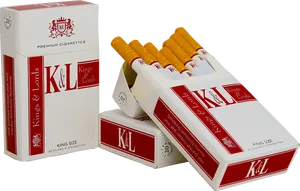 Kingsand Lords Cigarette Pack Display PNG Image