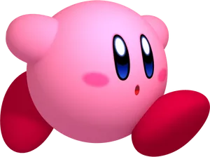 Kirby Classic Pose PNG Image