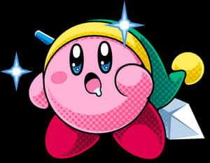 Kirby Star Warrior PNG image with transparent background