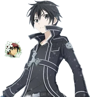 Kirito Sword Art Online Character PNG Image