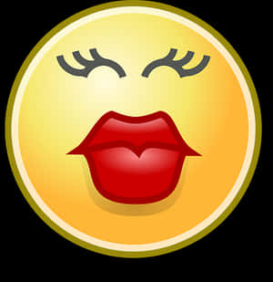 Kissing Face Emoji PNG image with transparent background