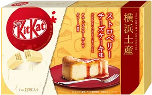 Kit Kat Cheesecake Flavor Packaging Japan PNG Image