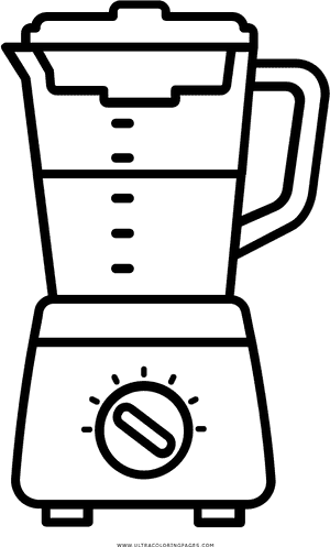 Blender Coloring Page - Blender Clipart Black And White, HD Png Download PNG with transparent background