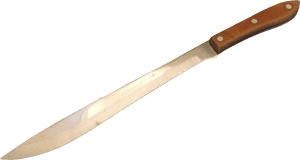 Interpur Japan Stainless Steel Carving Butcher Knife - Long Handle Knife PNG with transparent background