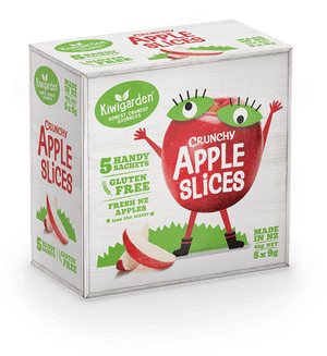 Kiwigarden Crunchy Apple Slices Packaging PNG image with transparent background