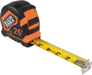 Klein Tools Measure Tape Extended PNG Image