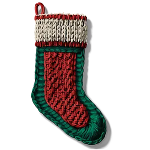 Knitted Christmas Stocking Png Rje PNG Image