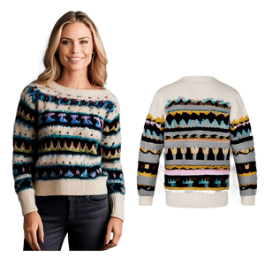 Knitted Winter Sweater Pattern PNG tac PNG image with transparent background