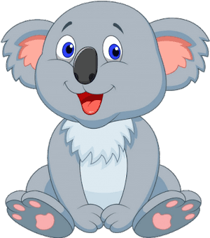 Koala Bear - Cartoon Koala With Transparent Background PNG image with transparent background