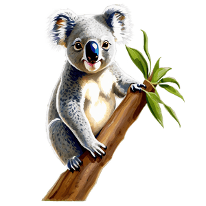Koala Family Drawing PNG mhg PNG image with transparent background