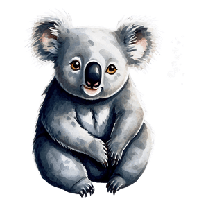 Koala Watercolor Painting PNG 06112024 PNG image with transparent background