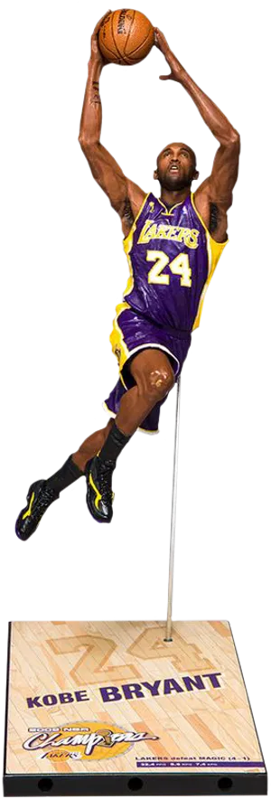 Kobe Bryant Lakers Dunk Action Figure PNG Image