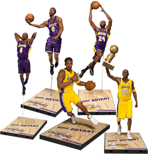 Kobe Bryant Lakers Legendary Moments PNG image with transparent background