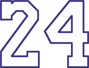 Kobe Bryant Number24 PNG image with transparent background