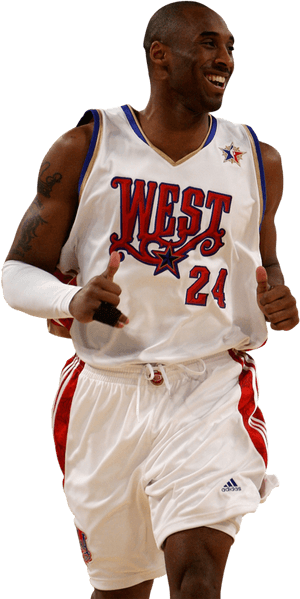 Kobe Bryant Western Conference All Star Uniform PNG image with transparent background