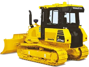 Komatsu D37 P X I Bulldozer PNG Image