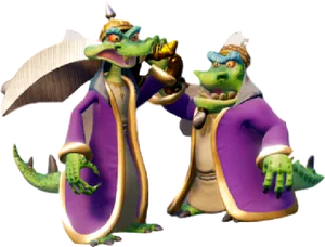 Komodo_ Brothers_ Crash_ Bandicoot_ Characters PNG Image